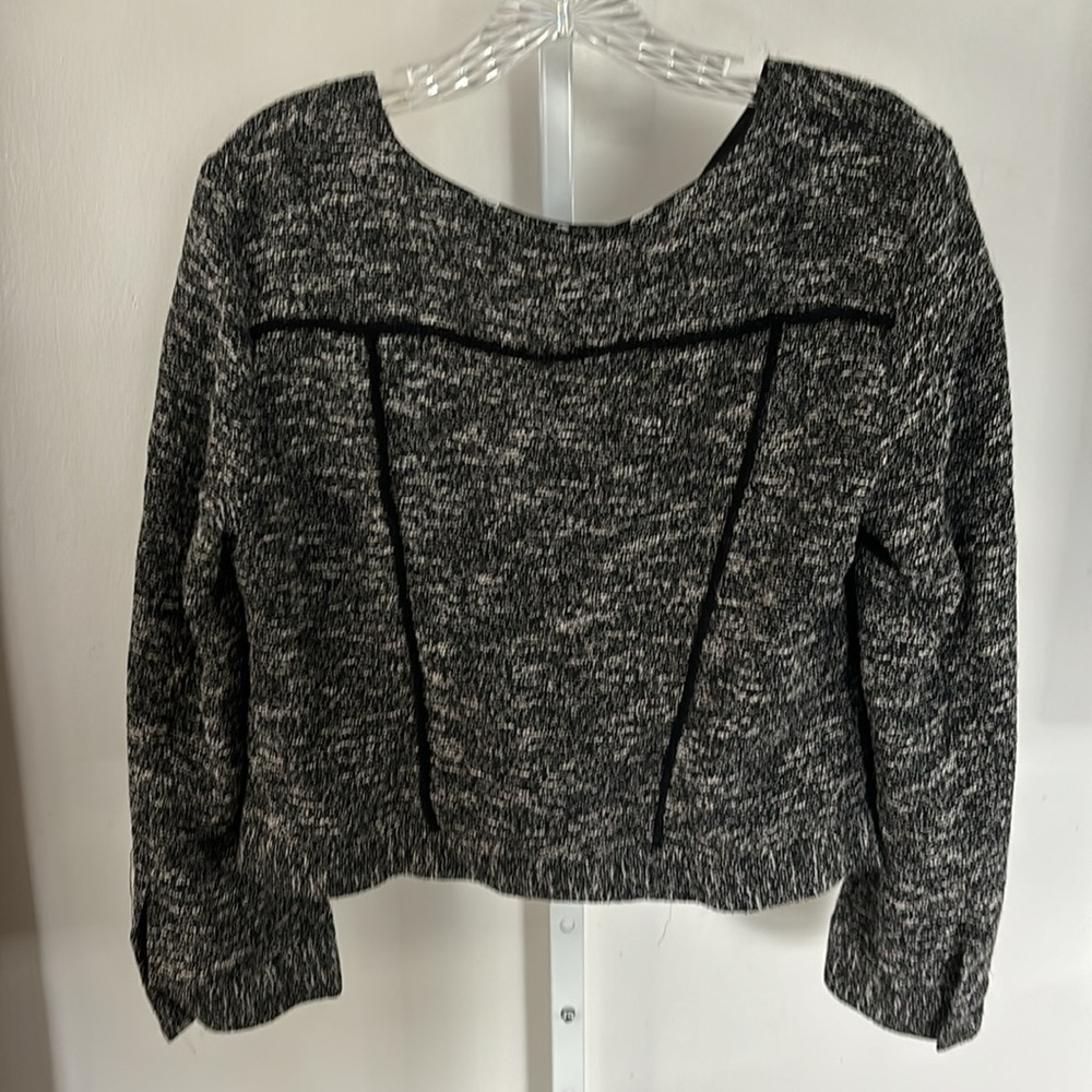 Slate & Willow Tweed Black and White Jacket Womens Size Large - Picture 7 of 10